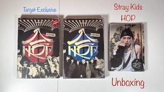 Unboxing: Stray Kids HOP [SKZHOP, HIPTAPE, & Accordion Versions] Target Exclusive