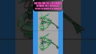 Only 1% can find the 5 differences between the 2 RAYQUAZA| FUNNY TESTS