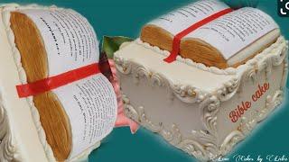 Bible Cake /How to make Bible Cake #cakeformen Bible cake design