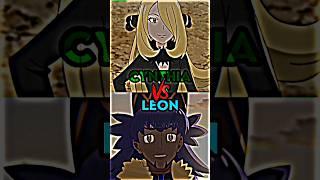 Cynthia vs Leon|| Who is strongest // 1v1 battle #shorts #pokemon