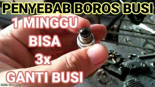 PENYEBAB BOROS BUSI DI MOTOR HONDA SUPRA | PENYEBAB BUSI MOTOR CEPAT MATI | ATASI BUSI CEPAT MATI