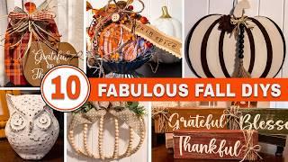 EASY FALL DOLLAR TREE DIYS 2024 | High End Dollar Tree Fall Decor