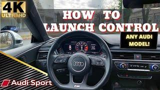 Audi LAUNCH CONTROL How To | Step By Step How To Engage Audi Launch Control