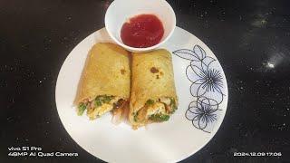 easy egg roll recipe/ how to make egg roll at home