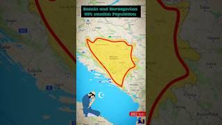 Bosnia and Herzegovina map Bosnia and Herzegovina 50% Muslim Population Country #bosnia #map
