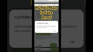 Rumble app is Fake Proof, Rumble app ki haqiqat #waqarzaka #shorts #rumble