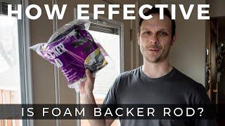 How Effective is Air-Sealing A French Door With Foam Backer Rod?