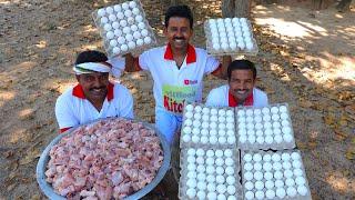 200 egg curry and Chicken curry cooking for village people | villfood Kitchen