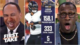 Lamar is the BEST QB in NFL... He's MVP! - Shannon DESTROY Stephen A. after Ravens CRUSH Bucs 41-31