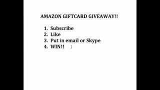 Subscriber GIVEAWAY!! Amazon GiftCard [CLOSED]