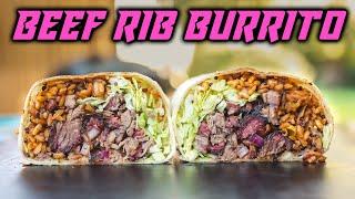 The BEST Burrito I've Made! Smoked Beef Short Rib Burrito #shorts