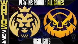 MDK vs VKE Highlights ALL GAMES | Worlds 2024 Play Ins Round 1 | Mad Lions Koi vs Vikings Esports