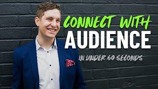 Connect With An Audience in Under 60 Secs. Public Speaking Tips #shorts