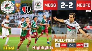 Durand Cup Final Match Mohun Bagan Super Giant vs North East United  Highlights All Goal 2 - 2