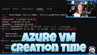 Finding the Creation Time of a VM, VMSS and more in Azure