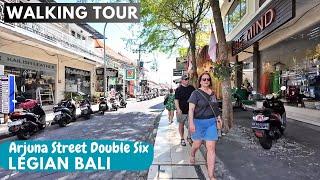 3 p.m Walk Situation at Arjuna Street Double Six Legian Seminyak Beach Bali | Walking Tour Bali