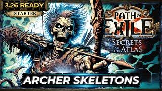 [PoE 3.26] STARTER MINION BUILD - ARCHER SKELETON - PATH OF EXILE SECRETS OF THE ATLAS - POE BUILDS