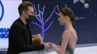 Anna SHCHERBAKOVA RUS Free Skate 2021 WCH NBC