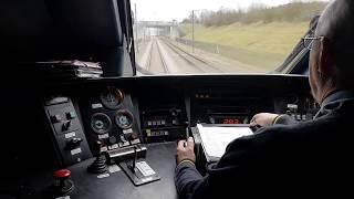 Eurostar drivers eye view travelling at 300 KPH