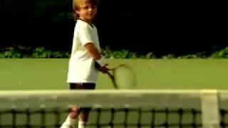 Andre Agassi & Steffi Graf - 'Son' Playing Tennis