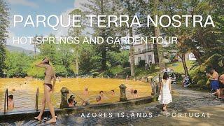 [4K] Experience Parque Terra Nostra in the Azores Portugal - Hot Springs on Sao Miguel Portugal