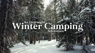 WINTER CAMPING in 13°F (-10°C) | Backpacking in the Snow + New Gear!