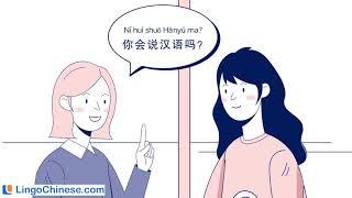 Chinese Conversations with Animation：你会说汉语吗？Nǐ huì shuō Hànyǔ ma？| HSK1