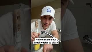 How to make your paint brush easy to clean and extend the life of your brush