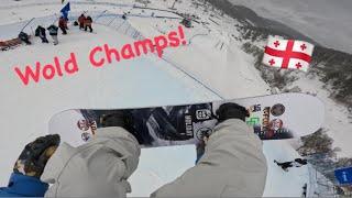 Snowboarding in Georgia for World Championships