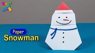 Origami SNOWMAN | DIY Easy | How to make a snowman | Fold Tutorial