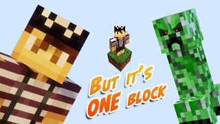 MINECRAFT BUT ITS 1 BLOCK AND IM AFRIAD | WILDONESIX