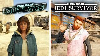 Star Wars Outlaws vs Star Wars Jedi Survivor - Physics and Details Comparison