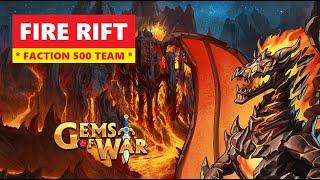 Gems of War FIRE RIFT Faction 500 Delve Guide and Best Team! Simple Pure Strategy!