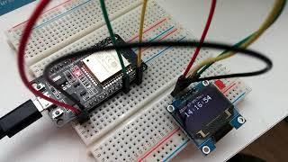 DOIT ESP32 개발보드 (BLE+WiFi) 로 0.96 인치 I2C OLED SSD1306 을 사용해서 WIFI Clock 만들어 보기