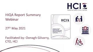 Summary of HIQA Inspection Findings in Nursing Homes from Quarter One 2021