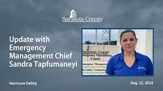 Update with Emergency Management Chief Sandra Tapfumaneyi Aug. 22, 2024