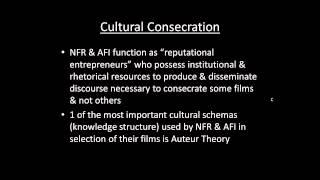 Film Style and Auteur Theory