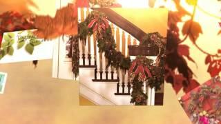 Decorated Wreaths and Evergreen Garland at Tagawa Gardens