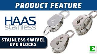 HAAS Stainless Swivel Eye Blocks | E-Rigging Products