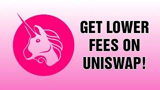 The Only Real Way To Get The Lowest Possible Fees On Uniswap!