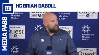 Brian Daboll on Injury Statuses of Malik Nabers, Tyrone Tracy Jr. | New York Giants