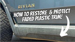 How To Restore & Protect Faded, Old, Dirty Plastic Trim - Full Tutorial