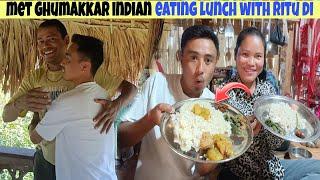 finally @GhumakkadIndiansse mulakat huwa| @RituDidiVlogs ka saath lunch khaya