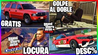 Nueva ACTUALIZACION! GOLPE AL DOBLE! LOCURA en CLUCKIN! COCHES GRATIS! REGALOS & MÁS GTA Online