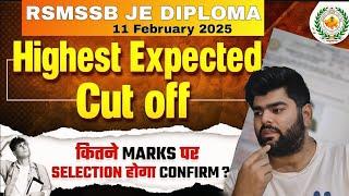 RSMSSB JE DIPLOMA CUTOFF ANALYSIS || 11 FEB RSSB JE PAPER DISCUSSION || RSSB JE EXPECTED CUT OFF