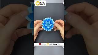 How to Make Pretty Flowers With Paper | Paper Craft #craft #diy #ytshorts #craftideas