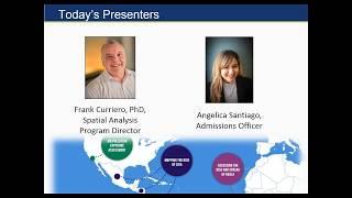 Graduate Programs in Spatial Analysis Virtual Open House February 2018