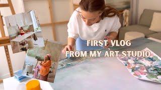 Studio Celine W - My first art studio vlog