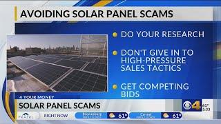 Beware of 'free solar panels' scams