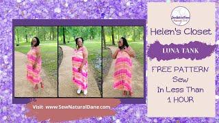 [493]FREE PATTERN|Easy Sew In Less Than 1 Hour|Helen's Closet Luna Tank